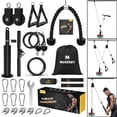 Home Gym Pulley Favuit LAT Pulley System - Home Gym Cable Machine For Arms & Back Workouts Home Gym LAT Pulley Cable Machine Weight Workout