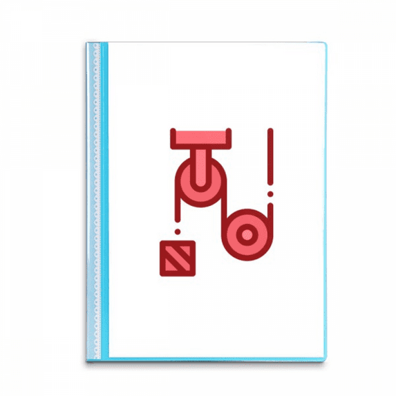 Pulley Tensile Force Experiment Book Sheet Protectors Portfolio Binder Folder