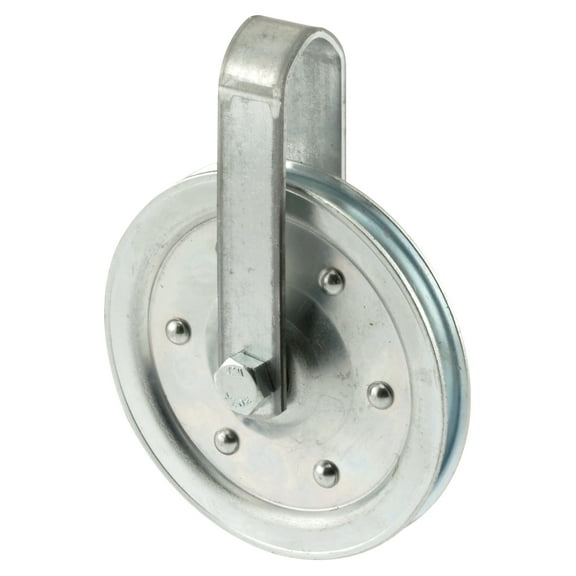 Pulley With Strap And Axle Bolt (4" Diameter)