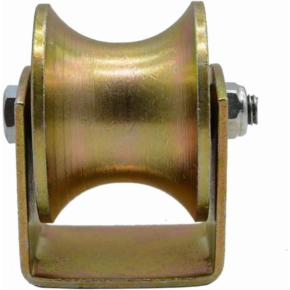 Pulley wheel, U-type groove wheel, Sliding Gate Roller with Bracket,Heavy Duty Barn Door Casters,45# Steel Slide Gate Hardware,for Gate Frame,Industrial Machines Carts,Wire Rope Rail(Slot Width 41mm)