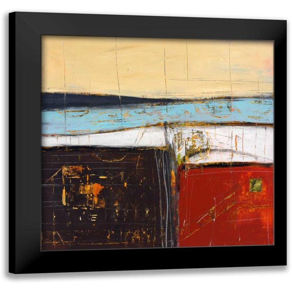 Pulliam, Mark 12x12 Black Modern Framed Museum Art Print Titled - Draft II