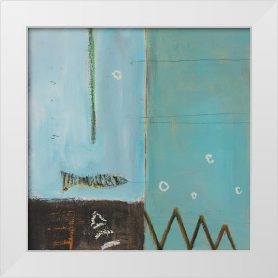 Pulliam, Mark 12x12 White Modern Wood Framed Museum Art Print Titled - Fish Pier II