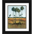 thumbnail image 1 of Pulliam, Mark 20x24 Black Ornate Wood Framed with Double Matting Museum Art Print Titled - Tall Palms II, 1 of 4