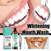 Pulling Oil With Coconut Peppermint Oil Mouthwash For Oral Care Teeth And Fresh Breath Organic Oils Mouthwash With Tongue Scraper For Gu 100ml