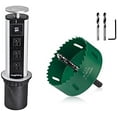 thumbnail image 1 of Pulling Pop Up Outlet Socket, 3.3 Inch Hole Size Desk Grommet Power, with 85MM Hole Saw$$Tools & Hardware Other, 1 of 9