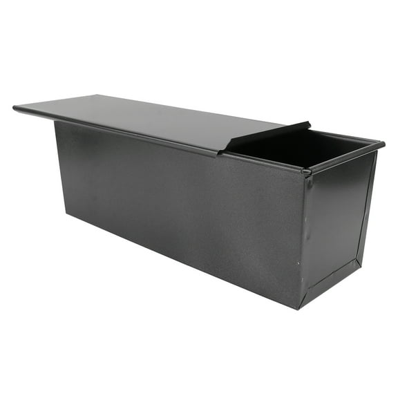 Pullman Loaf Pan with Lid Steel Bread Mold with Cover Non- Bread Mold Bread Pan 900g Large, Black