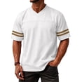 thumbnail image 1 of Pullonsy Replica Football Jerseys for Men Unisex Classic Blank Workout Sport Shirts Casual Fitness Outfits, 2XL, 1 of 5