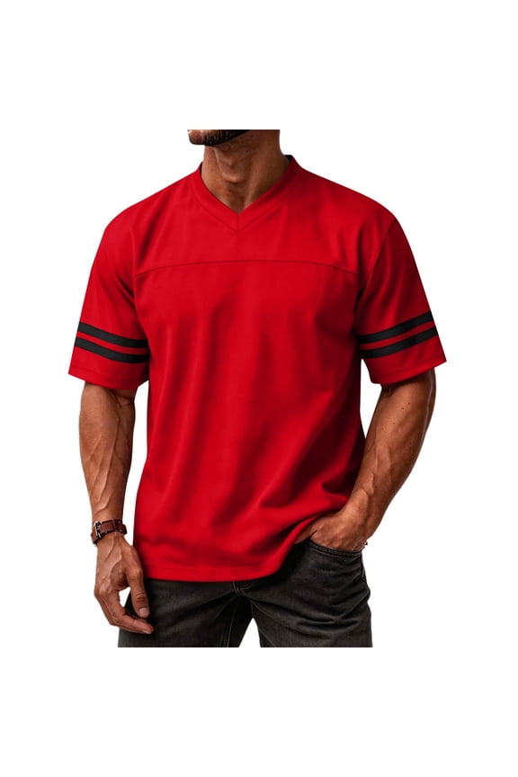 Pullonsy Replica Football Jerseys for Men Unisex Classic Blank Workout Sport Shirts Casual Fitness Outfits, XS