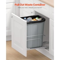 Pullout  for Kitchen Cabinets, 35 QT Garbage Waste Recycling Bin