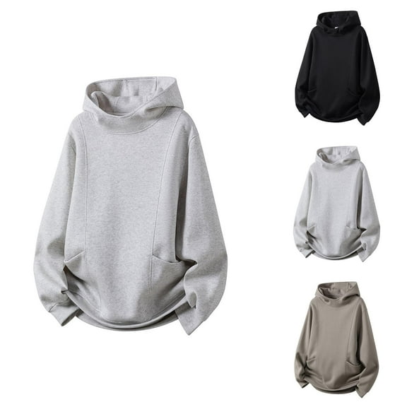 Hoodie Men Oversized Hoodie Mens Hoodie Pullover Sweatshirt Streetwear Fashion Wear Pullover Hooded Sweatshirt With Half Zip Design For Everyday Wear