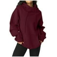 thumbnail image 1 of Pullover Hoodie Women, Girls Sweatshirts and Hoodies Plain Sweatshirt Tracksuits Essential Long Sleeve Gym Top with Pocket Drawsting for Gym, Lightweight Workout, Running, Daily Leisure, 1 of 6