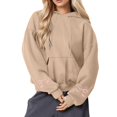 thumbnail image 1 of Pullover Hoodie for Womens Plus Size Fashion Casual Printed Round Neck Long Sleeved Loose Hooded Sweatshirts, 1 of 5