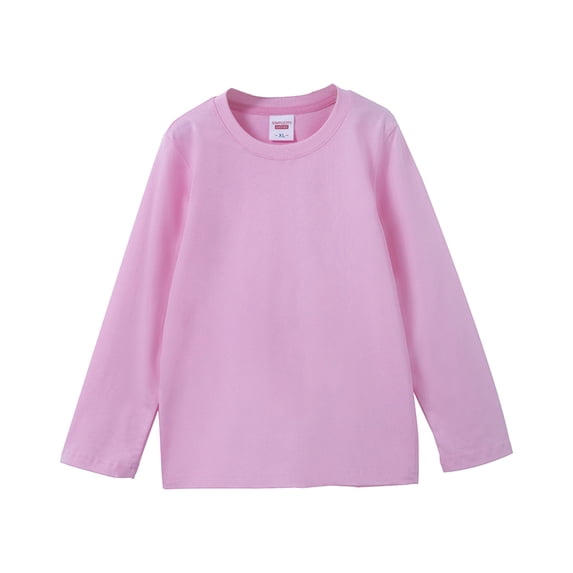 Pullover Hoodies for Girls Girls Solid Color Thumb Hole Long Sleeve Shirts Kids Crewneck Oversized Tunic Tops Curved Hem Tees Youth French Terry Pullover Hoodie