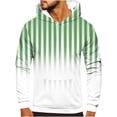thumbnail image 1 of Pullover Hoodies for Men Big & Tall S-5X Plus Size Fleece Lined Sweatshirts with Front Pockets Trendy Stripe Printed Long Sleeve Warm Hooded, 1 of 5