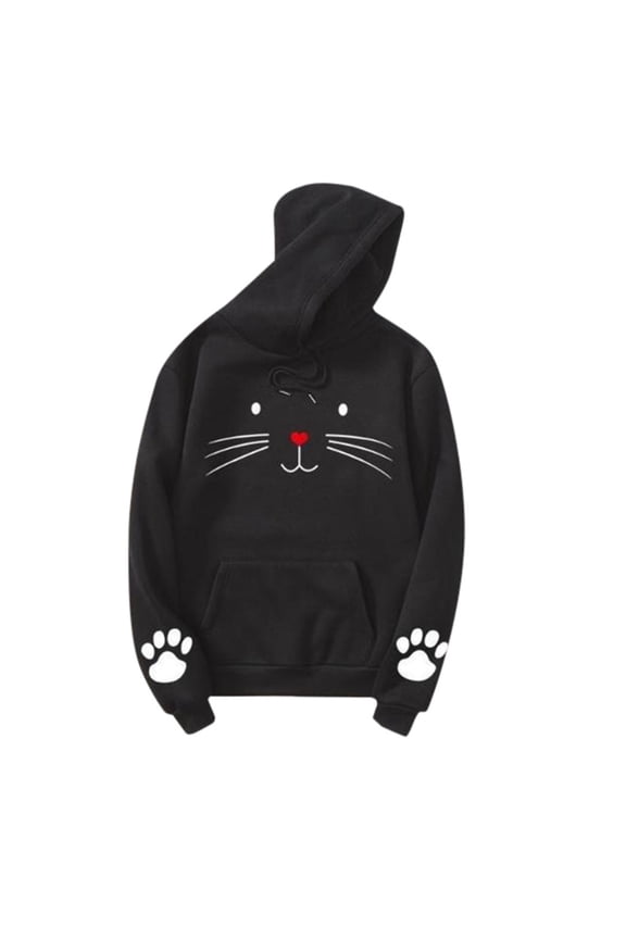 Pullover Sweaters for Women Trendy Fall Comfy Hooded Long Sleeve Bubble Off the Shoulder Hoody Graphic Leisure Cotton Sweatshirts Hoodies(Black,XXL)