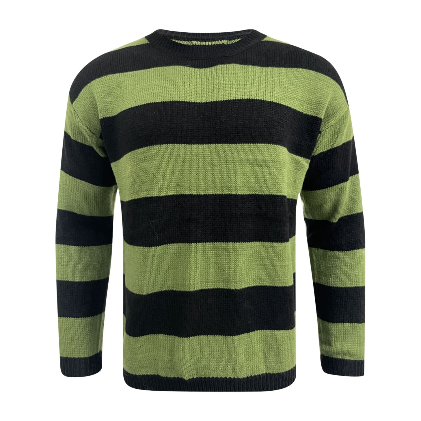 gap striped sweater dark light green