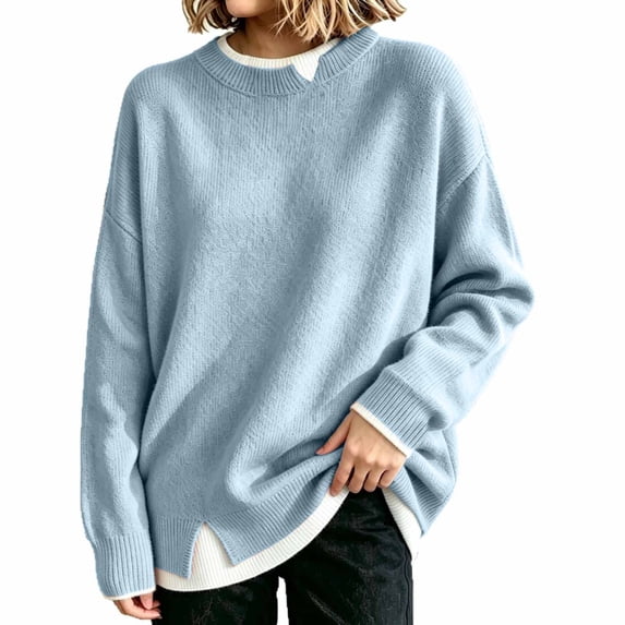 Pullover Sweaters for Women Old Money Outfits Work Tops Knit Sweater Casual Business Professional Workout Elegant Clearance Womens Clothing