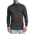 thumbnail image 1 of Pullover Sweatshirt for Men,Men's Quarter Zip Pullover Mock Neck Sweatshirt Lightweight Casual Long Sleeve Athletic Workout Tops, 1 of 4