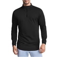 thumbnail image 1 of Pullover Sweatshirt for Men,Men's Quarter Zip Pullover Mock Neck Sweatshirt Lightweight Casual Long Sleeve Athletic Workout Tops, 1 of 4