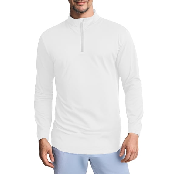Pullover Sweatshirt for Men,Men's Quarter Zip Pullover Mock Neck Sweatshirt Lightweight Casual Long Sleeve Athletic Workout Tops