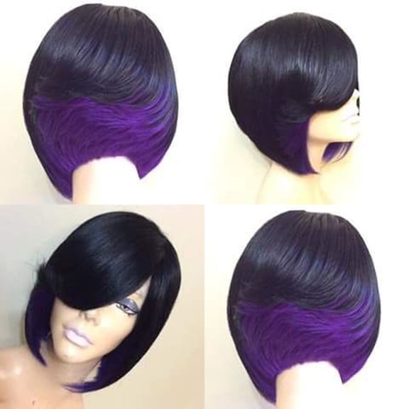 Pullover Toupee-Fashion Women'S Sexy Full Wig Short Wig Full Cover Bang Wig Styling Cool Wig, European and American Women'S Fashion Realistic High-Temperature Silk Short Slightly Curly Hair Women'S