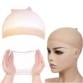 thumbnail image 1 of Pullover Toupee-Stretchy Wig Cap Breathable Wig Cap for Lace Front Wig Stocking Caps for Wigs Bald Cap for Wig Thin and Transparent, Wig Net, Clothwedding, 1 of 9