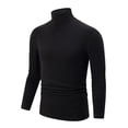 thumbnail image 1 of Pullover Warm Fuzzy Plain Lounge Outfit for Mens Fall Summer Long Sleeve Boat High Mock Neck Outfit Sweatshirt Mens 2026 Clothing Fashion Country Concert, 1 of 3