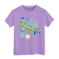 thumbnail image 1 of Pulloverr T Shirt Toddler Kids Girls and Boys Easter Dinosaur Unisex Round Neck Breathable Outfits Digging Tractor Soft Fit 2025 Trendy Clothes #Z13 Light 3-4 Years, 1 of 4