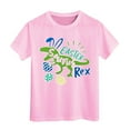 thumbnail image 1 of Pulloverr T Shirt Toddler Kids Girls and Boys Easter Unisex Round Neck Breathable Eggs Bunny Outfits Digging Tractor Soft Fit 2025 Trendy Clothes #Pink 10-11 Years, 1 of 1