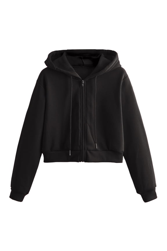 Pullovers for Women Casual Fall Loose Hooded Long Sleeve Rolled Off the Shoulder Hoody Solid Color Leisure Polyester Hoodies (Black,S)