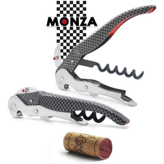 Pulltex ClickCUT MONZA Carbon Fibre Waiters Corkscrew Made in Spain Gift Boxed