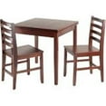 thumbnail image 1 of Pulman Extension Table with 2 Ladder Back Chairs Set - Walnut, 1 of 1