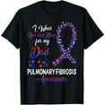 thumbnail image 1 of Pulmonary Fibrosis I Wear Red Blue For Dad Awareness Ribbon T-Shirt, 1 of 4