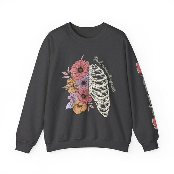 Pulmonologist Floral Lung Sleeve Print Women's Sweatshirt