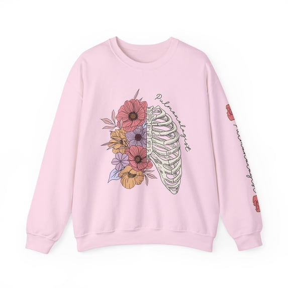 Pulmonologist Floral Lung Sleeve Print Women's Sweatshirt