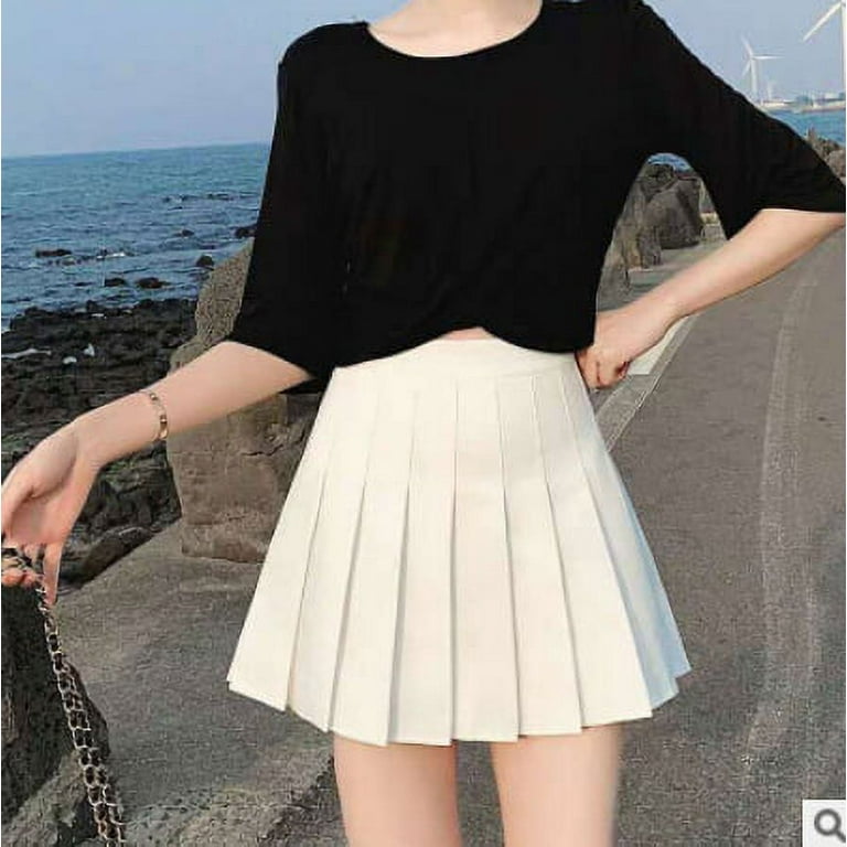 White pleated skirt 60 clearance