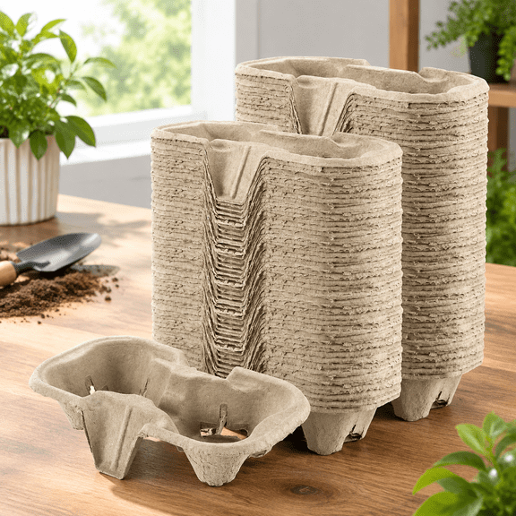 Pulp Fiber Drink Carrier Tray for 8-24 oz Cups
