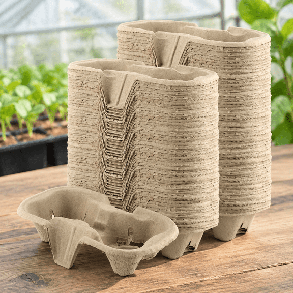 Pulp Fiber Drink Carrier Tray for 8-24 oz Cups