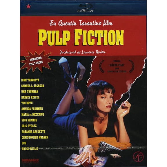 Pulp Fiction (1994) ( Black Mask ) [ Blu-Ray, Reg.A/B/C Import - Sweden ]