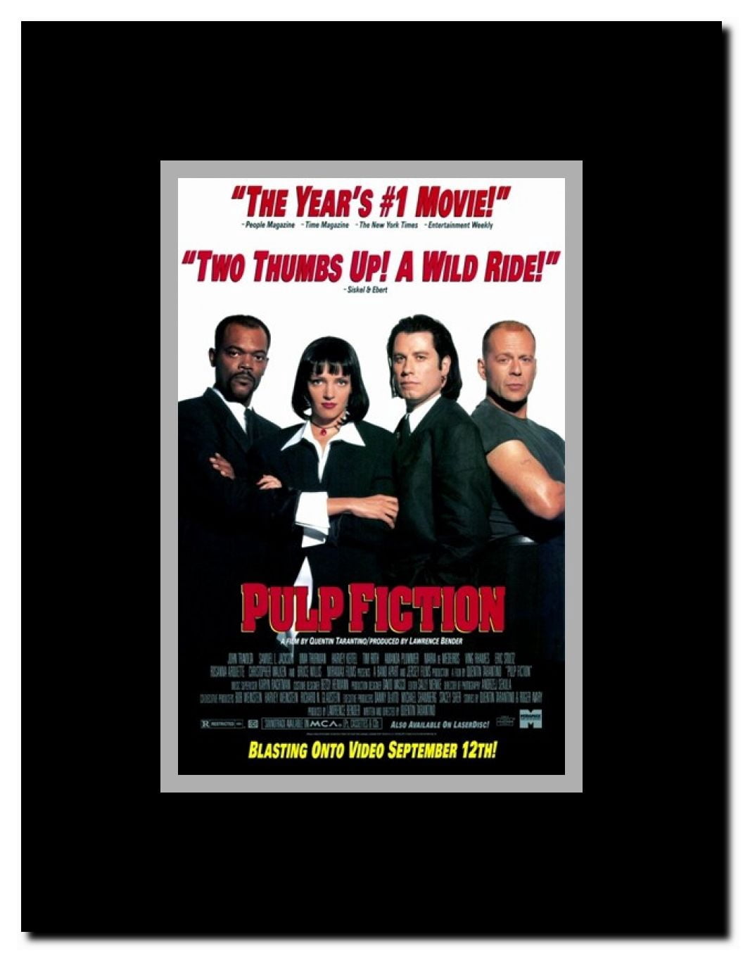 Pulp Fiction Framed Movie Poster