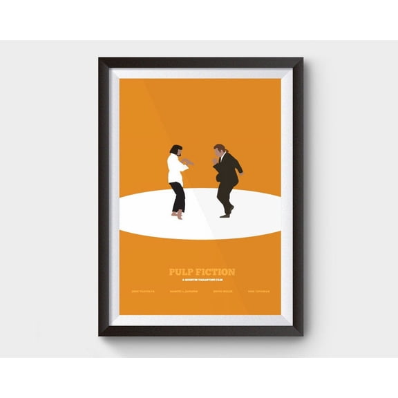 Pulp Fiction Jack Rabbit Slims Minimalist Movie Poster, Tarantino Wall Art Print