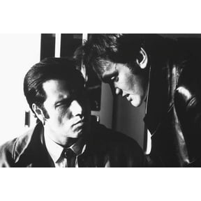 Pulp Fiction John Travolta Quentin Tarantino on set 24x36 Poster