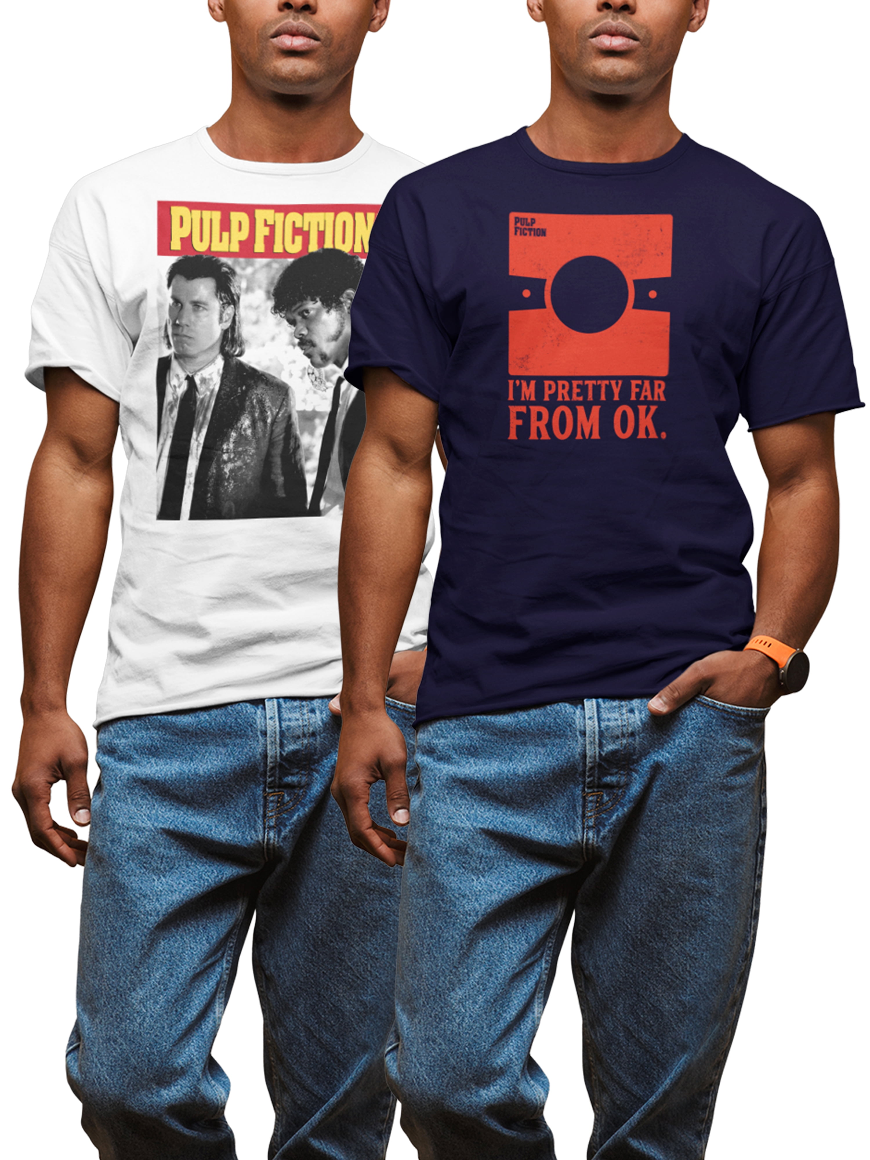 Pulp Fiction Men's & Big Men's Graphic Tee Shirts, 2-Pack, Men's T-Shirts