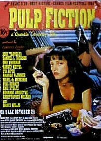 Pulp Fiction Cast Reproduction Promotional Movie Poster 24 x 36