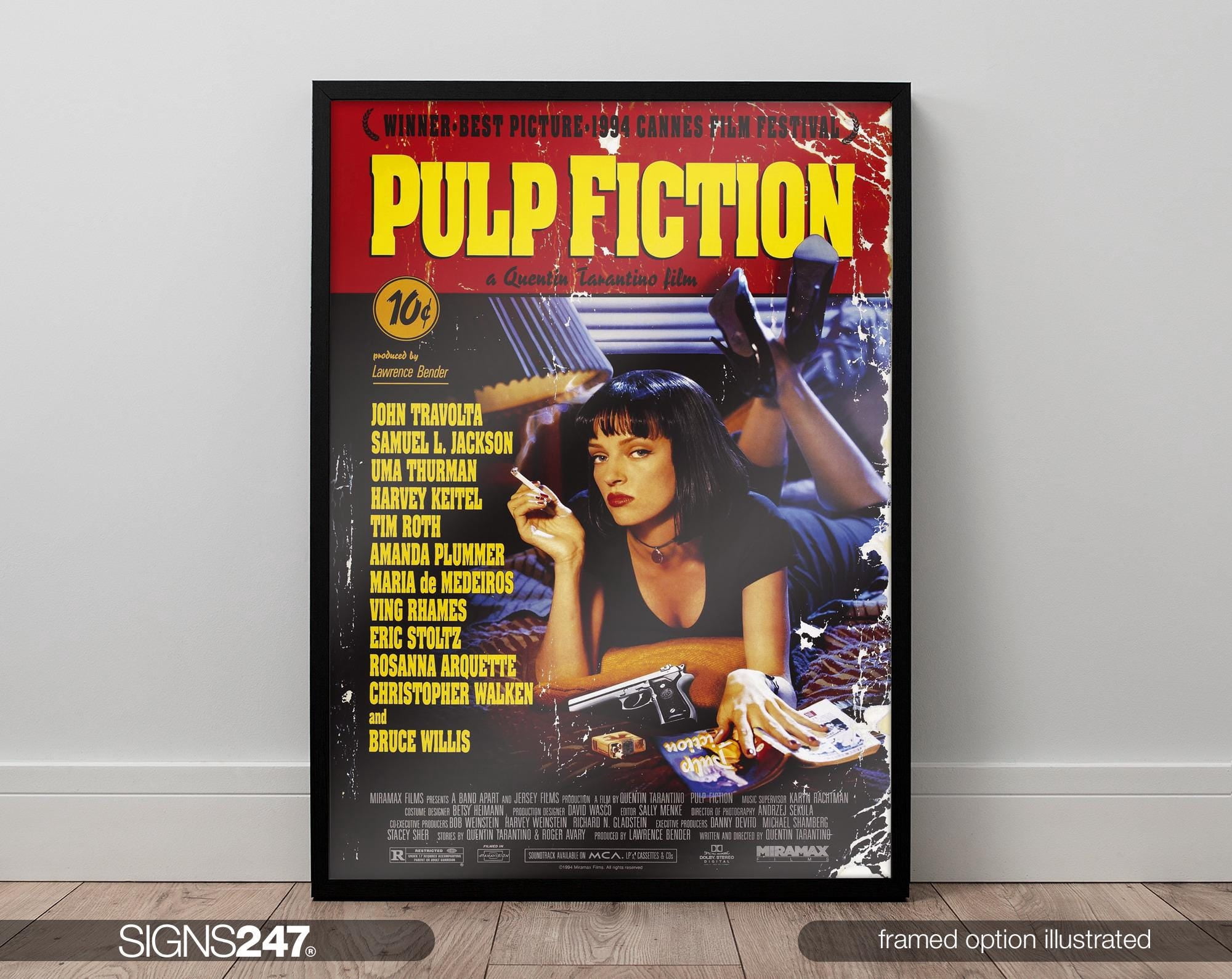 Pulp Fiction Poster | Pulp Fiction Print | Movie Prints For Cinema ...