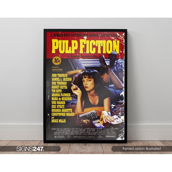 Pulp Fiction Poster | Pulp Fiction Print | Movie Prints For Cinema Rooms | Wall Art | Home Decor | A0 A1 A2 A3 A4 A5