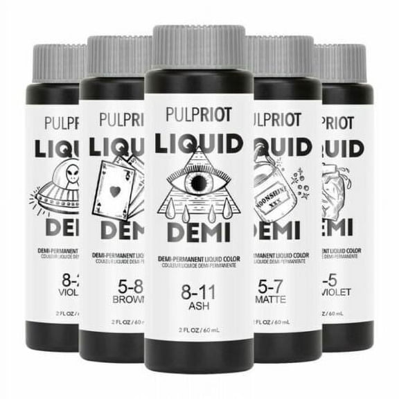 Pulp Riot Demi-Permanent Liquid Color 2oz 6-1 ASH 2oz.