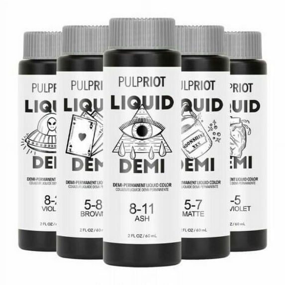 Pulp Riot Demi-Permanent Liquid Color 2oz (CHOOSE YOUR COLOR) ( Shade:5-7 MATTE;)