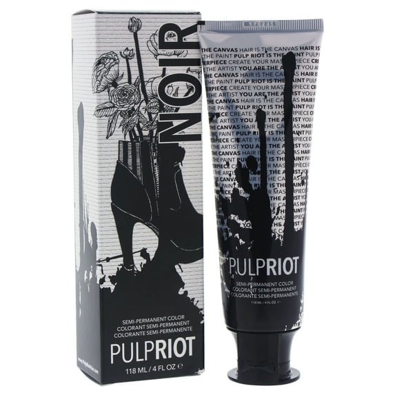 Pulp Riot Semi-Permanent Color Noir - Black - 4 oz Hair Color