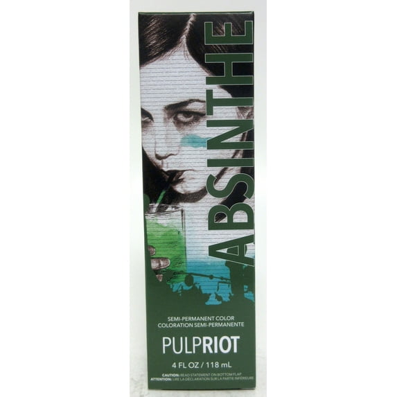 Pulp Riot Semi-Permanent Hair Color 4oz- Absinthe